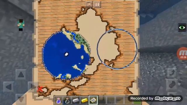 Minecraft. Карта и поиск сокровищ. смотреть онлайн