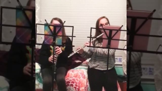 Boyfriend by Ariana Grande and Social House cover by flute and clarinet смотреть онлайн