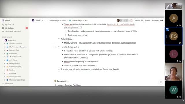 Giveth livestream - Community Meeting on May 2, 2021 смотреть онлайн