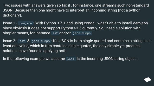 Single vs double quotes in JSON смотреть онлайн