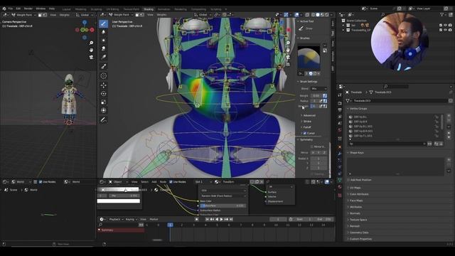 How To Mirror Vertex Group or Weight Paint In Blender смотреть онлайн