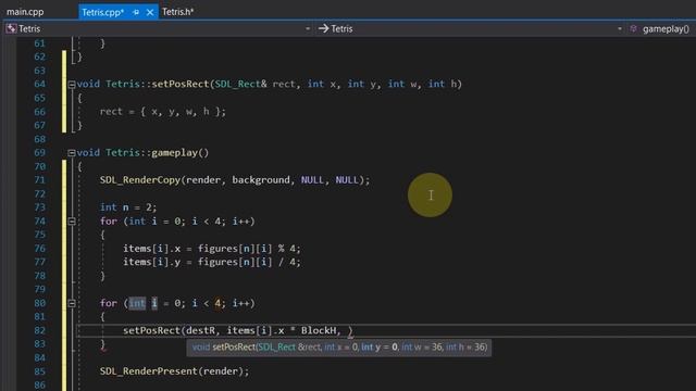 How to make a Tetris game in C++ (Speed coding) смотреть онлайн