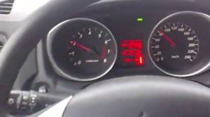 Mitsubishi ASX с МТ, работа круиз-контроля