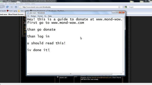 how to donate to mond-wow смотреть онлайн