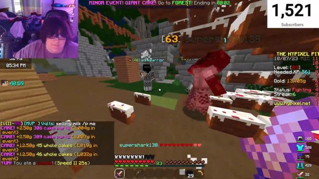 🔴LETS PRESTIGE!!!!🔴Hypixel Pit Live Stream🔴1.52k/2k🔴ALT ACCOUNT CHALLENGE!!🔴DAY 2 смотреть онлайн