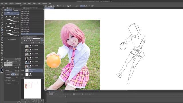 Daily Art practise: Figure drawing with reference for observation COSPLAY version | Day 158 смотреть онлайн