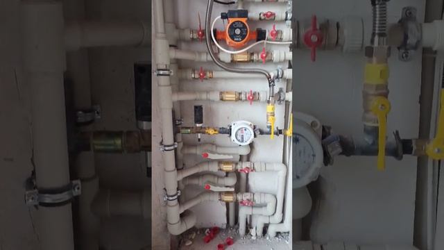 Навесной котел на три зоны. Отопление, теплый пол и бойлер. смотреть онлайн