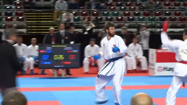 TURKEY vs AZERBAIJAN Male Team Kumite Competition - 2014 World Karate Championships смотреть онлайн