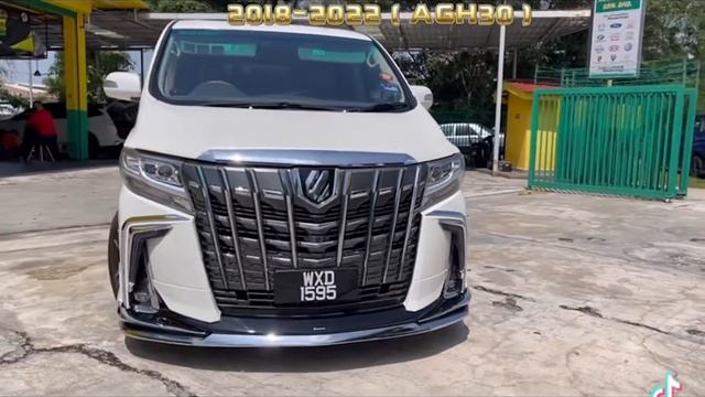 TOYOTA ALPHARD ANH10 (2003-2007) CONVERT TO AGH30 (2018-2022) FRONT BUMPER BODYKIT 360 CAMERA PLAYE смотреть онлайн