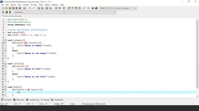 Queue Implementation Using Array | Implementing Queue Using Array | Data Structures | Simplilearn смотреть онлайн