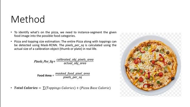 Image Based Pizza Calorie Calculation Using Mask-RCNN algorithm смотреть онлайн