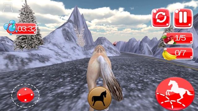 Snow Pony Horse Simulator 3D (Part 1) (Horse Game) смотреть онлайн