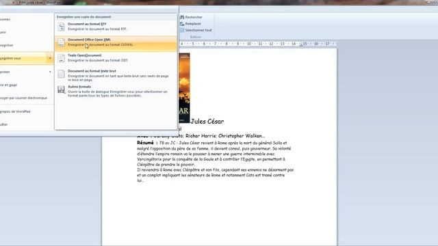Comment convertir un fichier .odt en .doc (Word) ? смотреть онлайн
