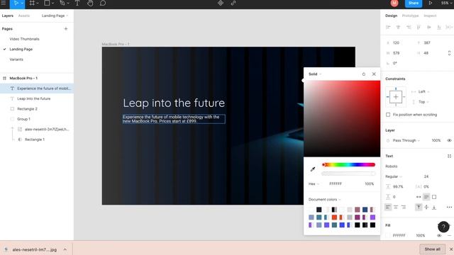 Figma: Designing a hero section for a tech landing page (2021) смотреть онлайн