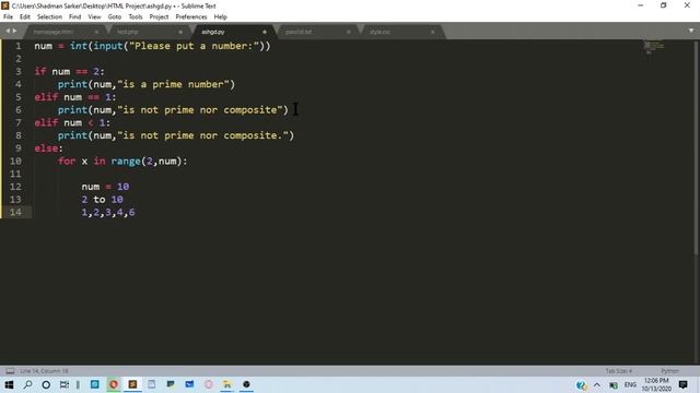 Simplest python program to test prime number ! смотреть онлайн