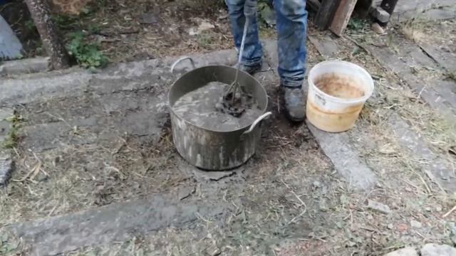 Заливаем фундамент под печь в своем доме. смотреть онлайн