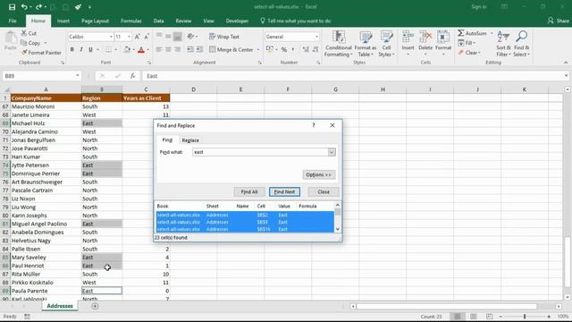 Select All Cells with a Specific Value - Excel Trick смотреть онлайн