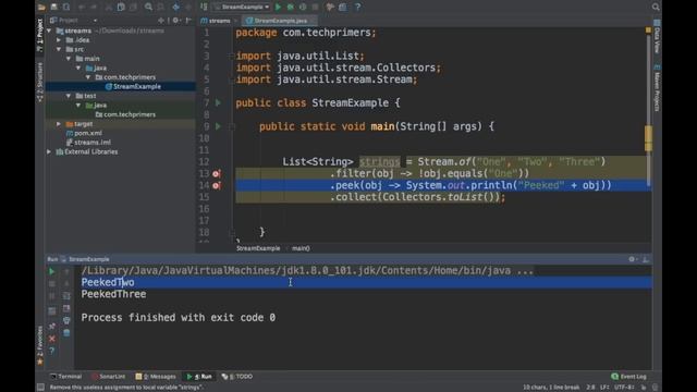 Java Streams | Peek and Skip | Logging in Streams | Tech Primers смотреть онлайн