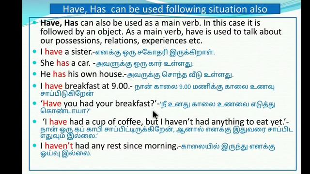 Present perfect tense, usage of Has,Have,Has to, Have to-Lesson#4 смотреть онлайн