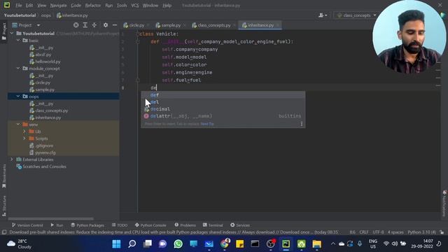Part 59 | Inheritance in Python | Python Malayalam Tutorial Series смотреть онлайн