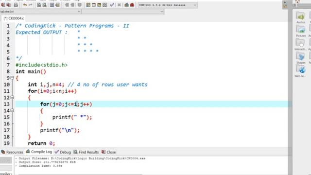 How to Solve Complex Pattern Programs in C | Nested FOR LOOP | C Programming смотреть онлайн