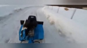 Покатушки на мотоблоке нева мб2