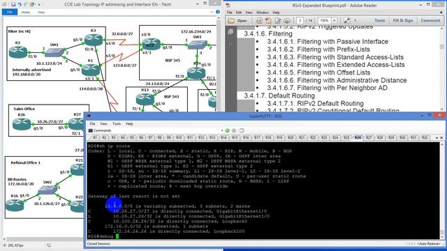 CCIE Labs RIPv2 Filtering with Passive int , PLs, Std and Extd ACL, Offset lists, AD and per neig смотреть онлайн