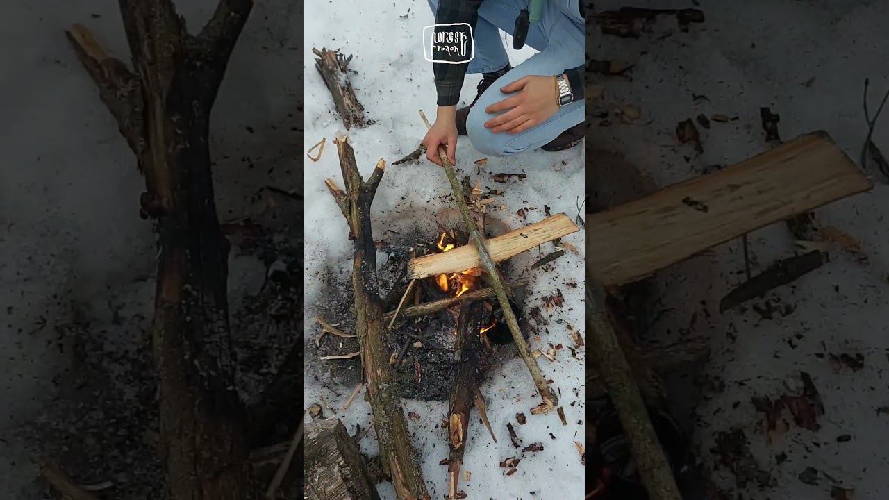 НАДЁЖНОЕ СОЕДИНЕНИЕ ИЗ НИЧЕГО!!! #выживание #бушкрафт смотреть онлайн