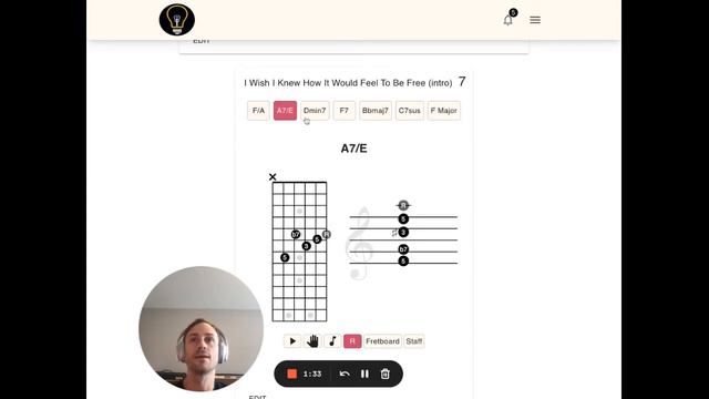 I Wish I Knew How It Would Feel To Be Free (intro) chords смотреть онлайн