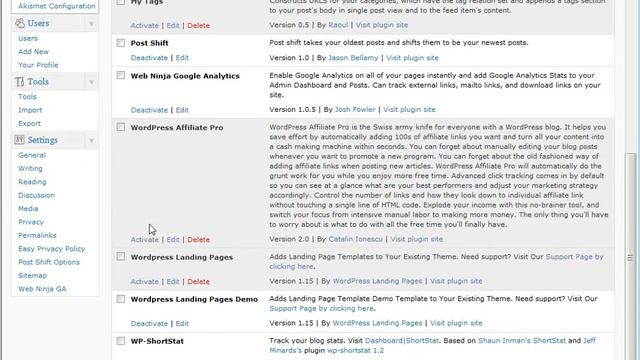 WP Landing Page Templates Plugin Deactivation Tutorial смотреть онлайн