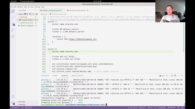 Encrypting a Containerized NGINX Reverse Proxy - TLS Certificates, Docker, and NGINX смотреть онлайн