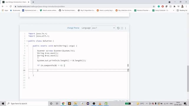 HackerRank | Java | Strings Introduction | Certification | Gold Badge смотреть онлайн