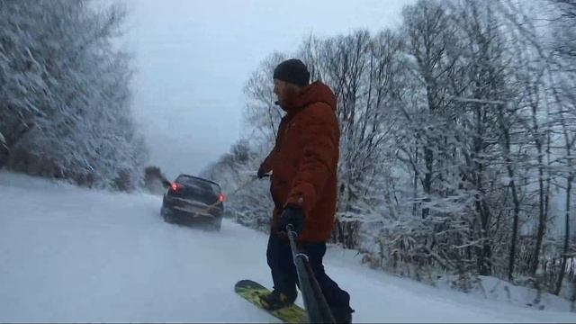 Зима в Купанское. Сноуборд. Развлекаемся как можем. смотреть онлайн