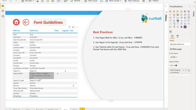 JSON Theme Guide and file for Power BI by Curbal смотреть онлайн