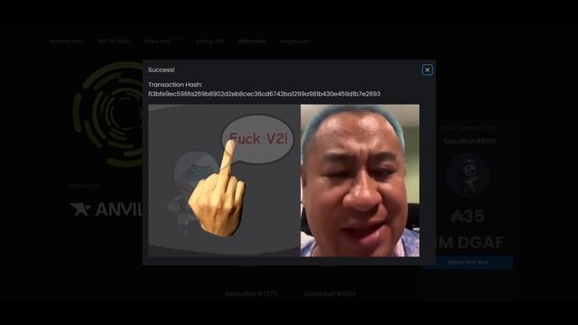 $DGAF - Spacebudz Warmhole - Bridge V2 to V1 смотреть онлайн