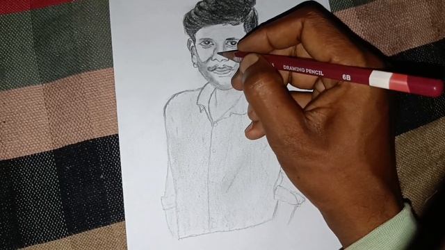 Drawing my friend pic sketch by P.R...... смотреть онлайн