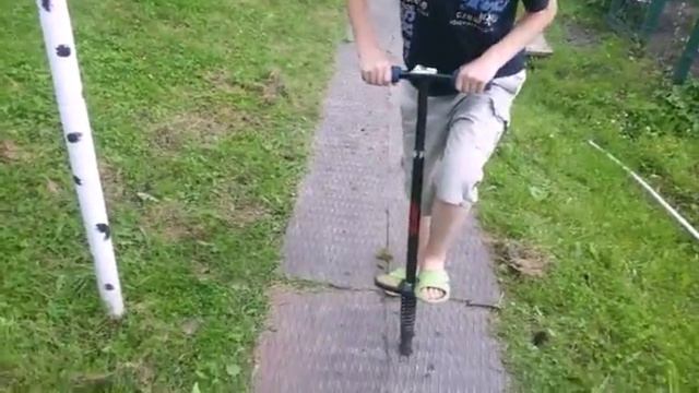 Пого стик прыгаем с подписчиком