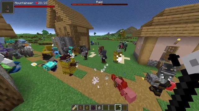Can 20 of EACH Mutant Monsters beat an Ultra Modded Raid? | Minecraft Mob Battle смотреть онлайн