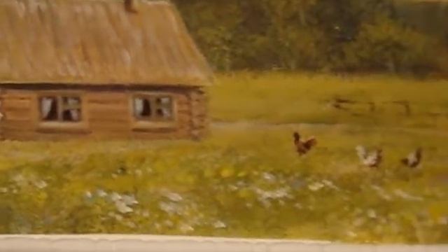 Деревенский мотив под потолком Художественная роспись смотреть онлайн
