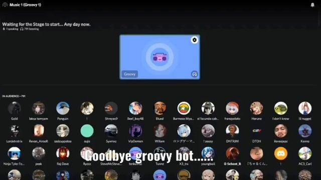 Goodbye groovy bot.... (Discord bot) смотреть онлайн