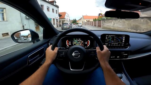 New Nissan QASHQAI 2022 - POV test drive (158 HP mild hybrid CVT, 4WD) смотреть онлайн