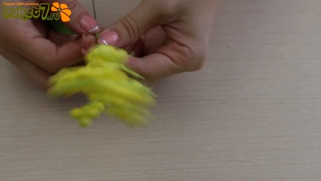 Простой способ ☆ Цветок мимоза своими руками ☆ Mimosa do it yourself ☆ Craft tutorial смотреть онлайн