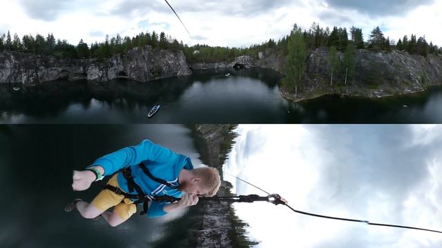 Троллей в парке Рускеала 360 (Тарзанка) смотреть онлайн
