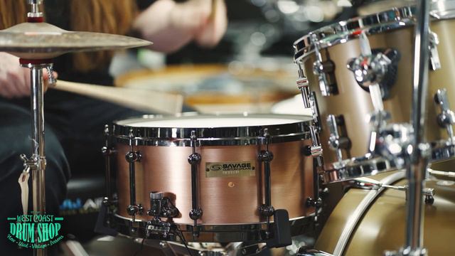 Savage Custom Drums 6.5x14" 5mm Cast Copper Snare смотреть онлайн