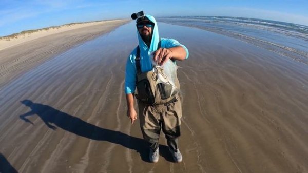 Texas Surf Fishing Redfish and Pompano