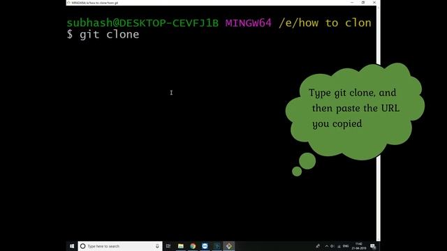Clone git repository through command line instead of downloading смотреть онлайн