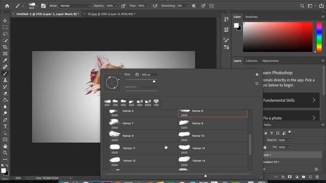 CARA MUDAH MEMBUAT EFEK FOTO BRUSH DI PHOTOSHOP смотреть онлайн