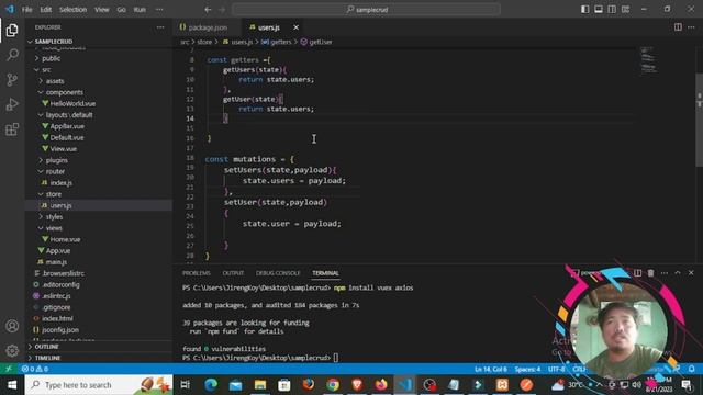 Part 2 - Full Stack Crud Vuejs Vue3 + Vuex and Axios Laravel 10 Back End. Rest API Tagalog смотреть онлайн