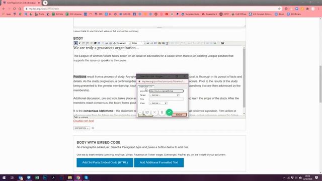 Add a Link with WYSIWYG Linking Tools смотреть онлайн