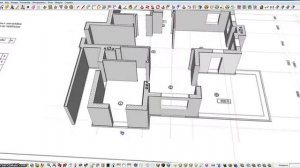 SketchUp Переводим чертёж из 2D в 3D модель ч 2